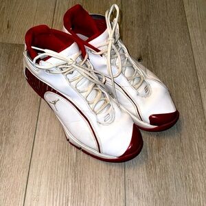 Jordan Jeter Jumpman White Deep Red 313312-103 Size 11